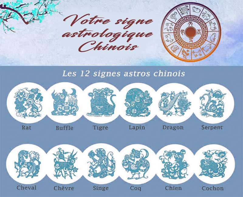 12 signes en Astrologie Chinoise et Horoscope Chinois