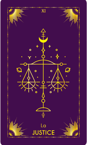 Carte °11 LA JUSTICE