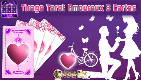 page TAROT 3 Cartes AMOUR Arianne .G Voyance