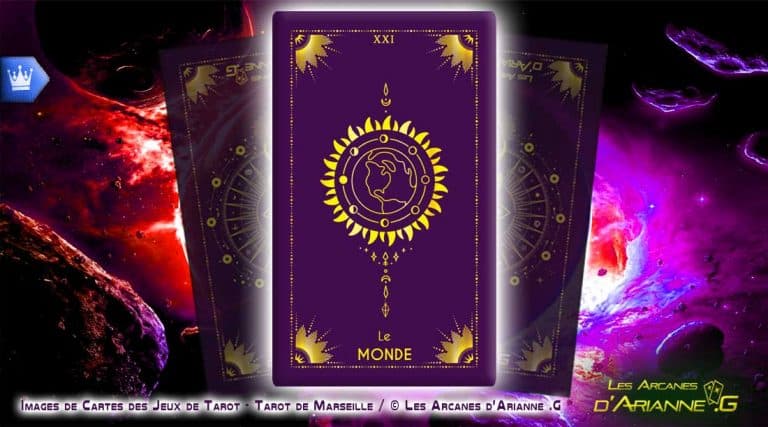 Lire la suite à propos de l’article Carte LE MONDE du Tarot