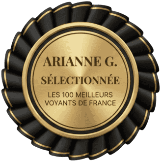 Image D'Illustration : Badge2 Logo 100 Meilleurs Voyants Livre | Pour Le Site Du Cabinet Arianne G Voyance