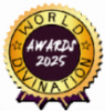 Cocarde de ma double nomination World Divination Award 2025 & 2024