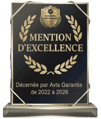 Image D'Illustration : Badge Mention Excellence 2022 2026 | Pour Le Site Du Cabinet Arianne G Voyance