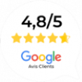 Badge Avis Google 4.8 Sur 5