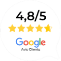 Badge Avis Google 4.8 Sur 5