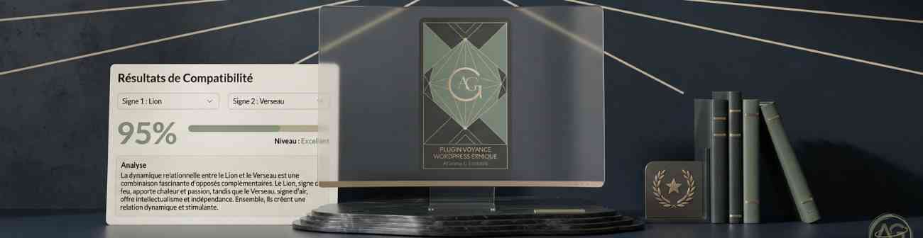 Image D'Illustration : Banniere Plugin Wordpress Arianne G Voyance Esotools | Pour Le Site Du Cabinet Arianne G Voyance