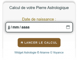 Screenshot Widget Pierre Astrologique
